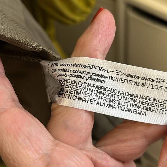 ZARA green poliéster tiered cardigan cover up. Size L. - Picture 11 of 11